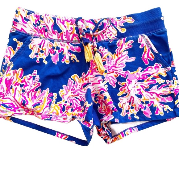Lilly Pulitzer Pants - LILLY PULITZER Yasmin Short Brilliant Blue Size Small Preppy Pretty Comfy Cotton